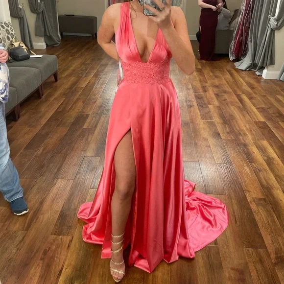 Sherri Hill Dresses | Sherri Hill Coral Prom Dress Size 2 | Color: Pink | Size: 2 | Madihill18'S Closet